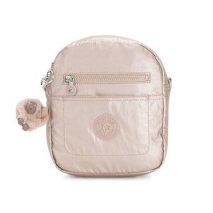 Kipling Metallic Pink Crossbody Bag